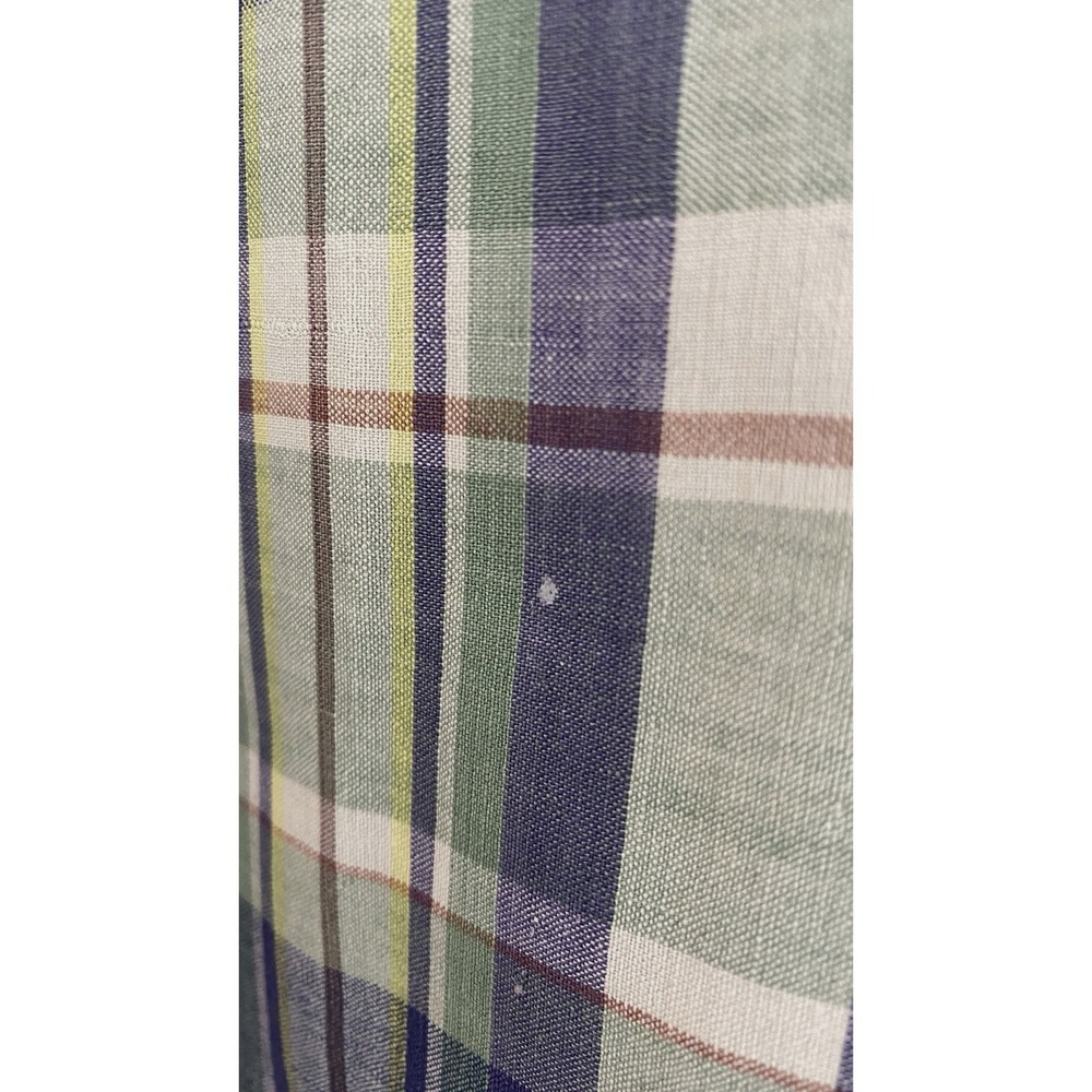 Vtg Polo Ralph Lauren Short Sleeve Shirt Men's Large Plaid Button Up Made in USA - Picture 8 of 8